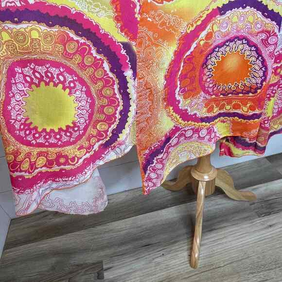 Hibiscus Collection Hawaii Dress Womens Small Pink Sleeveless Lined Aloha Ladies - Picture 6 of 10